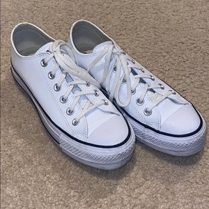 Leather Platform Converse